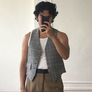 Prince of Wales Print Grey vest